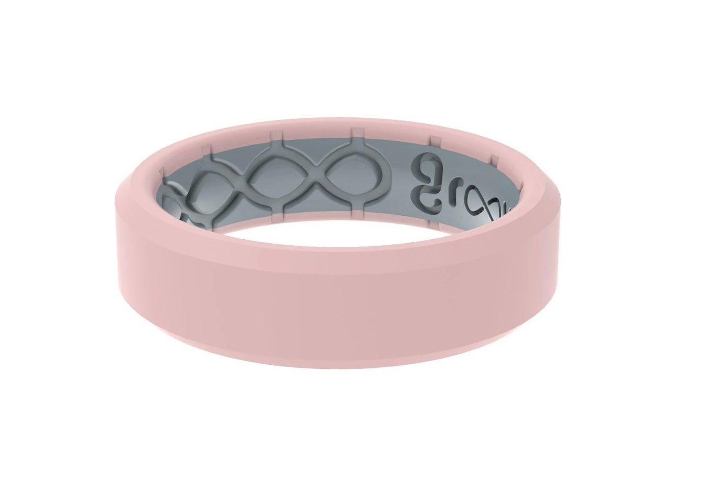 Edge Rose Quartz Thin Ring