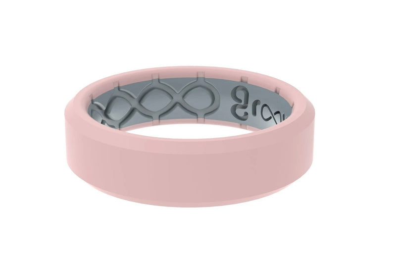 Edge Rose Quartz Thin Ring