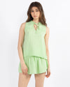 Green Cotton Solid Bella Top