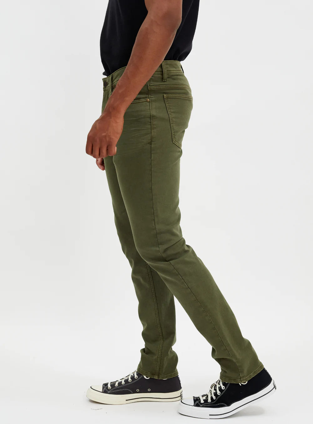 JASPER Slim-Fit Hybrid Jeans — Army