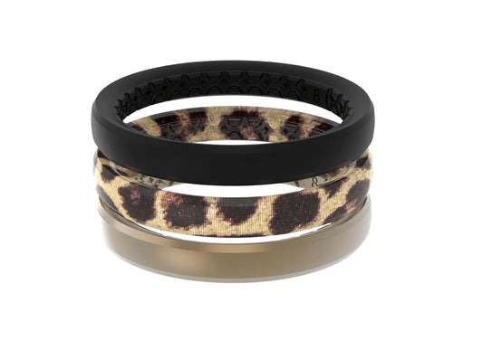 Leopard Stackable Ring