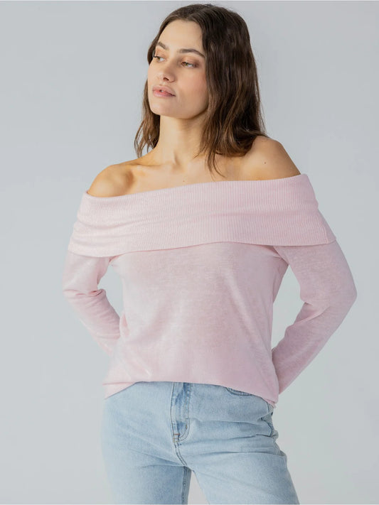 Love Letter Knit Top — Washed Pink No.3