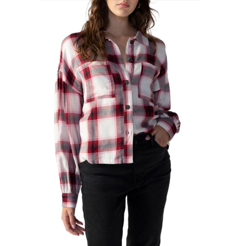 Pocket Dial Plaid Long Sleeve