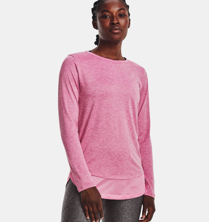 Pink Tech Vent Long Sleeve