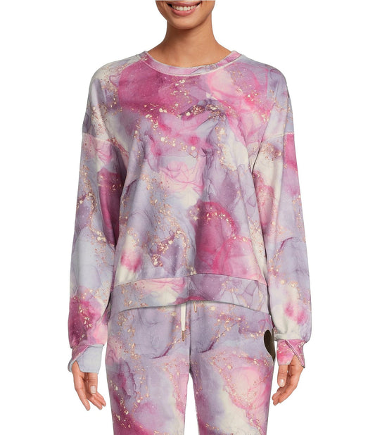 Marble Mayhem Long Sleeve — Pink Haze