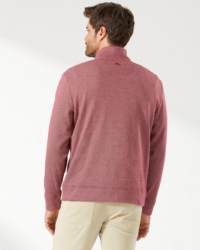 Glen Haven Half-Zip Sweatshirt — Cherry Stone