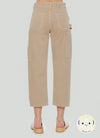 High Rise Straight Pant — Medium Tan