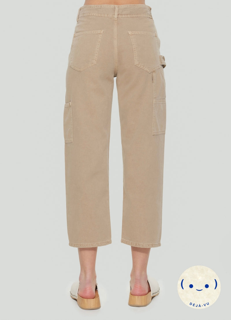 High Rise Straight Pant — Medium Tan
