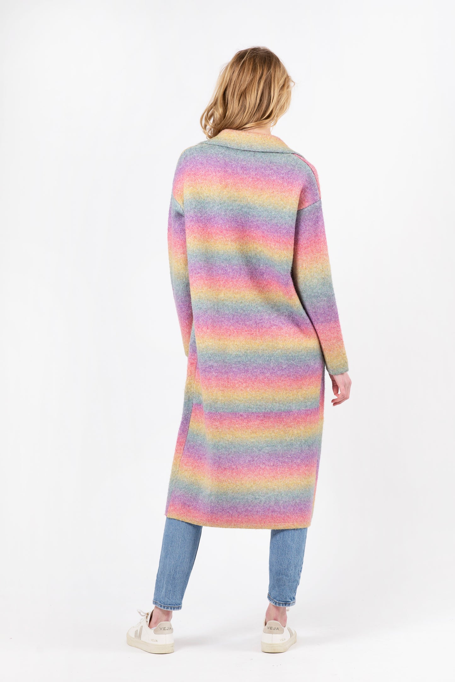 Jimmi Long Ombre Coat with Pockets
