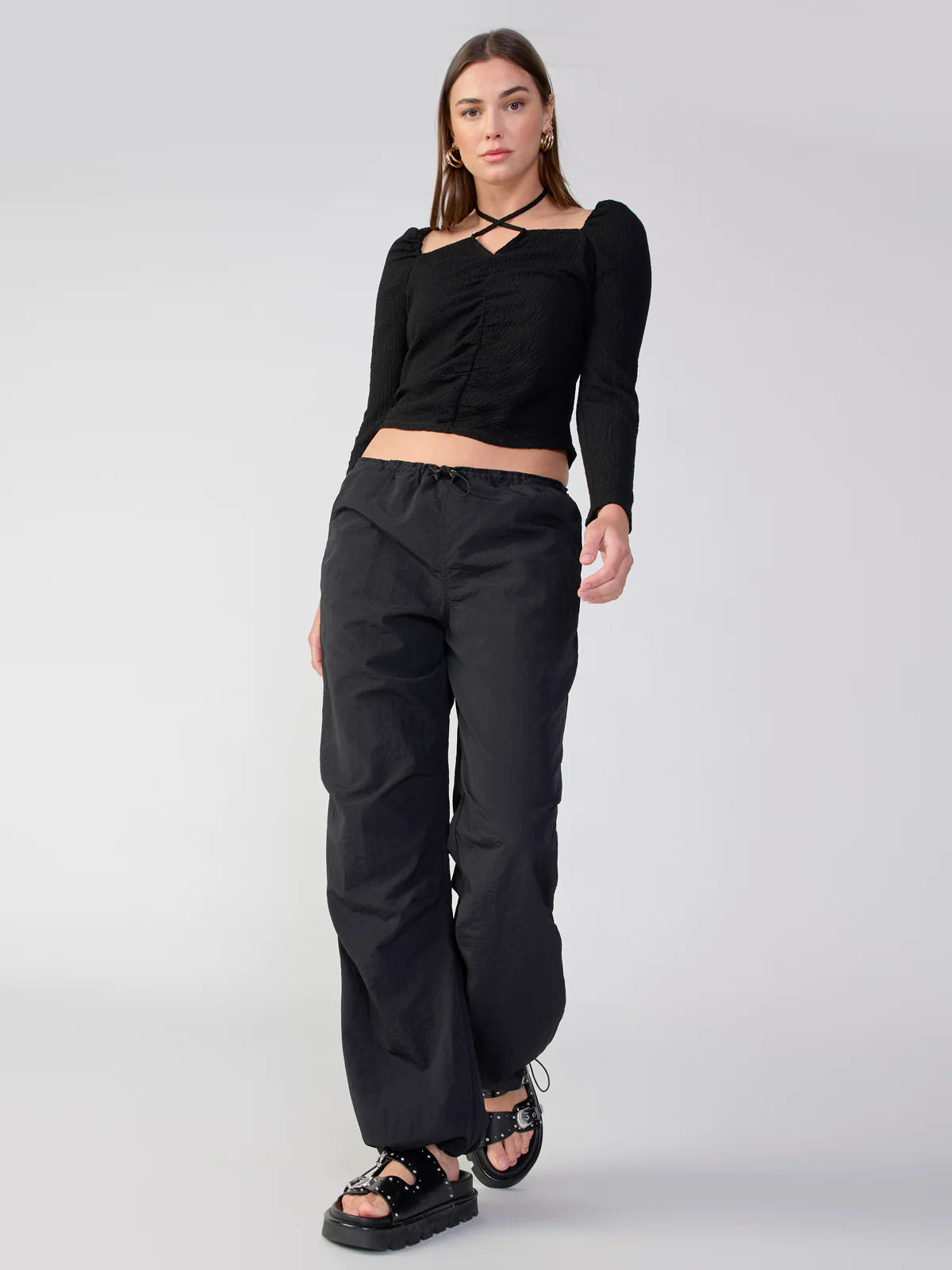 90's Parachute Standard Rise Pant — Black