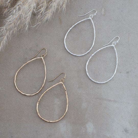 Drop Earrings — Silver Plated