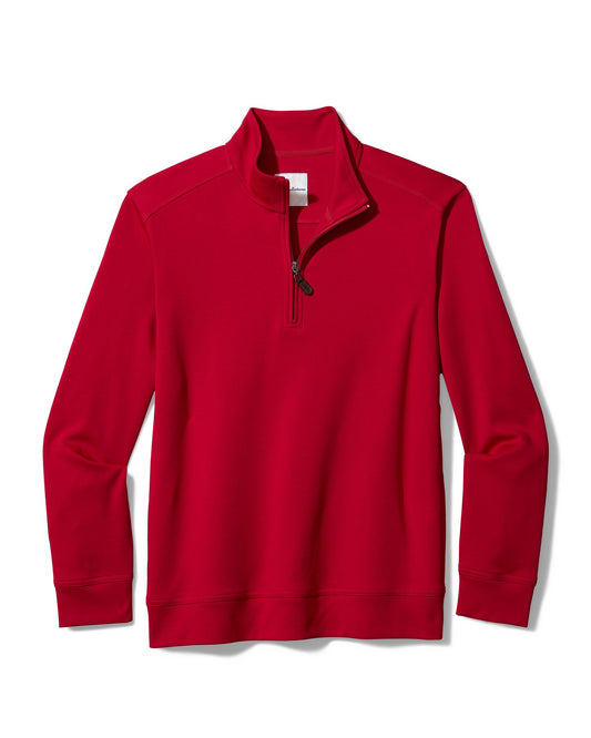 Red Martinique Half-Zip Sweatshirt