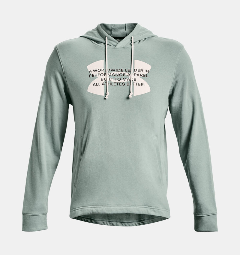 Rival Terry Logo Hoodie — Opal Green