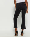 Colette Sash Waist Crop Flare Jeans In Ravenwood