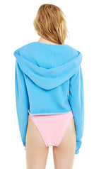Gym Bunny Cropped Hoodie